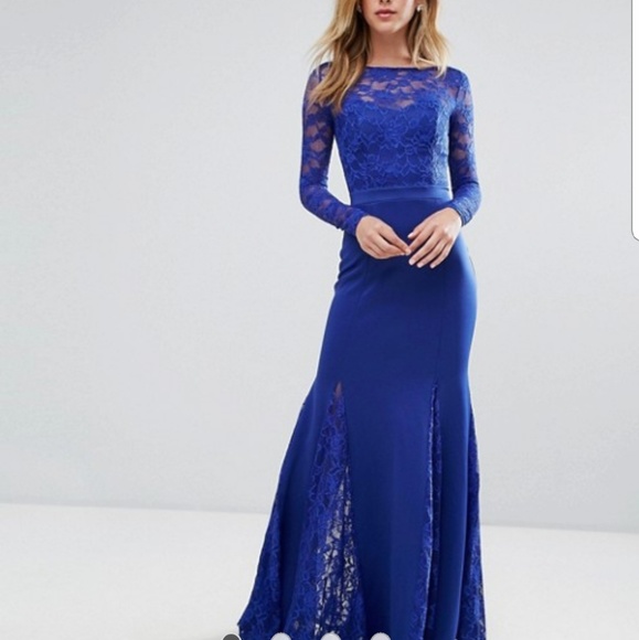 asos royal blue dress
